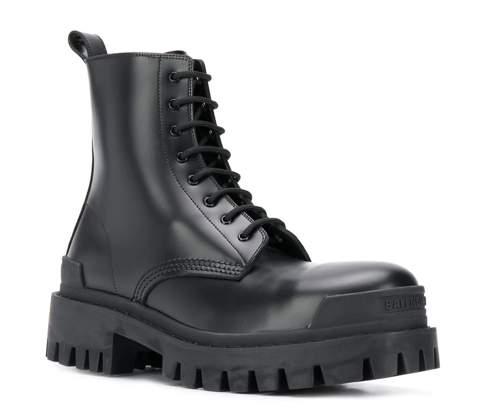 Купить Ботинки Balenciaga Combat Черные в аутлете Фэшн Хаус
