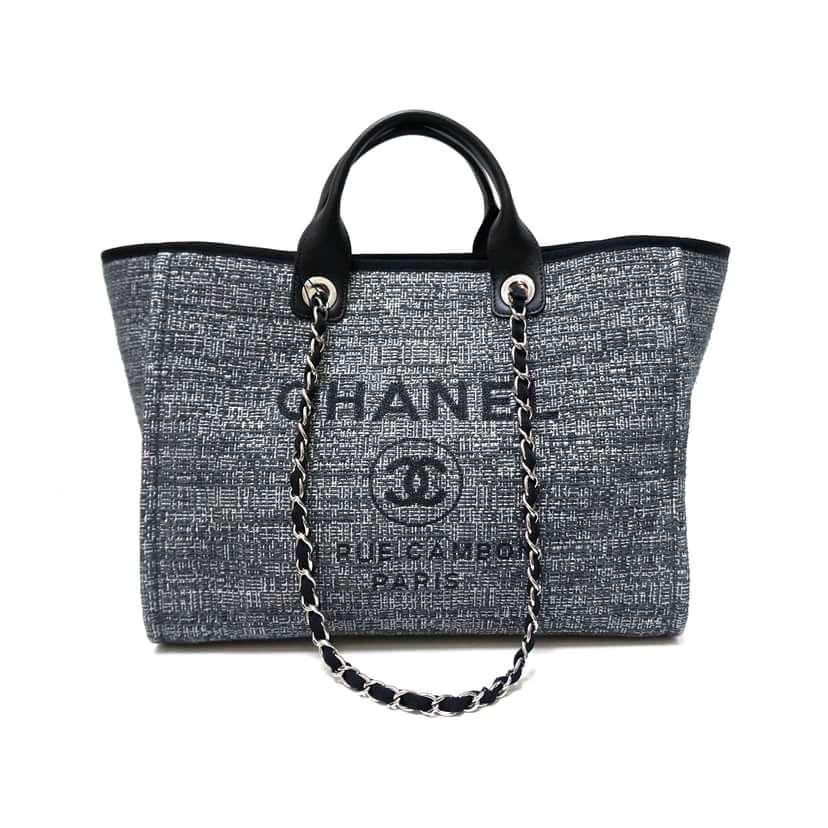 Серая шанель. Chanel Deauville Tote Bag. Сумка тоут Шанель. Сумка шоппер Шанель. Chanel Deauville Tote Bag Canvas.