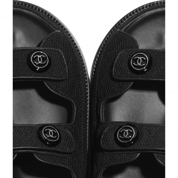 Босоножки Chanel Черные F scaled