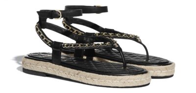 Босоножки Chanel Черные F scaled