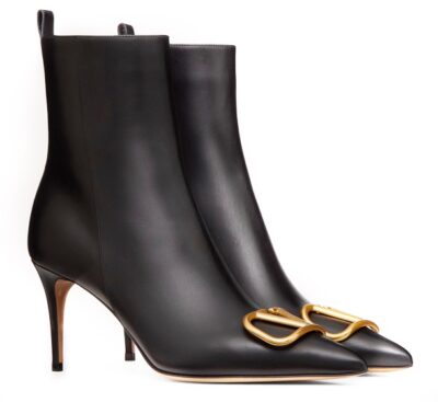 Ботильоны Valentino Vlogo Signature Черные F