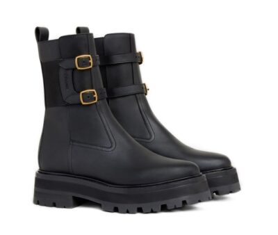 Ботинки Celine Bulky Backled Medium Boot Черные F