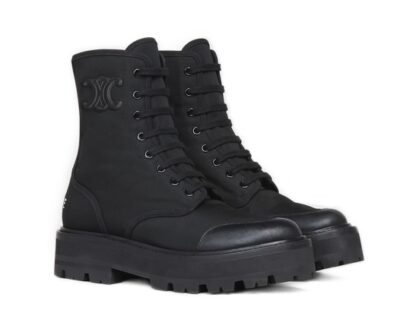 Ботинки Celine Shiny Bull Черные F