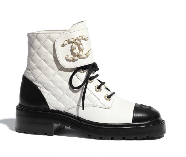 Ботинки Chanel Белые F