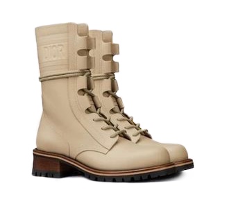 Ботинки Dior Combat Бежевые F
