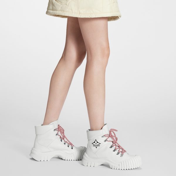 Ботинки Louis Vuitton Ruby Flat Ranger Белые F