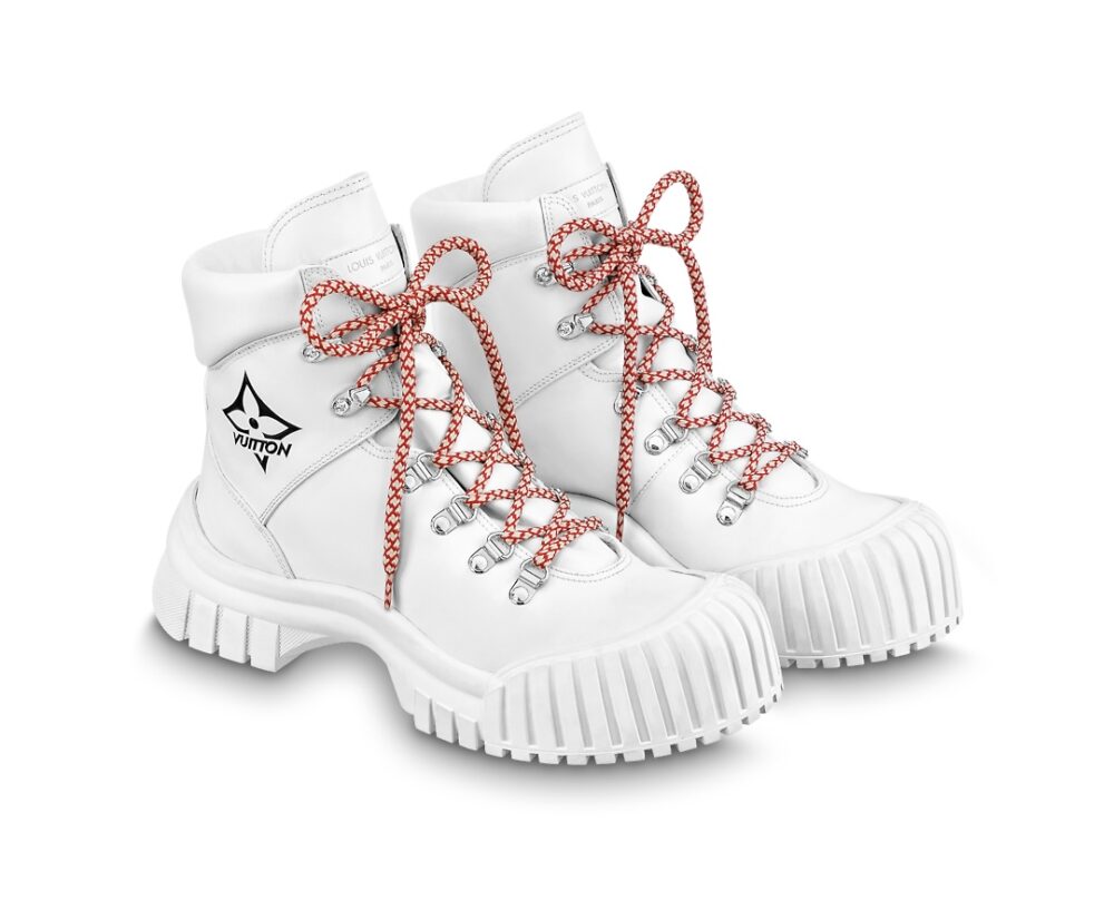 Ботинки Louis Vuitton Ruby Flat Ranger Белые F