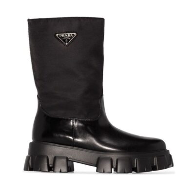 Ботинки Prada Monolith Черные F