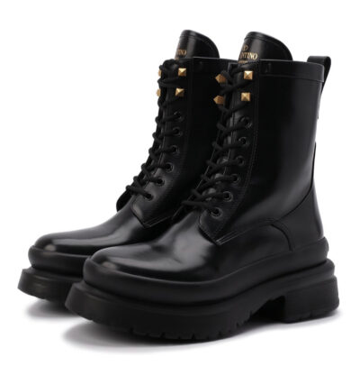 Ботинки Valentino Roman Stud Черные F