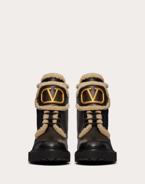 Ботинки Valentino Vlogo Signature Черные F