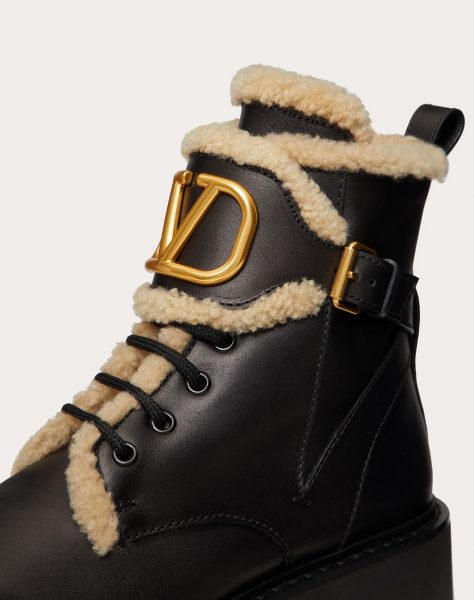 Ботинки Valentino Vlogo Signature Черные F