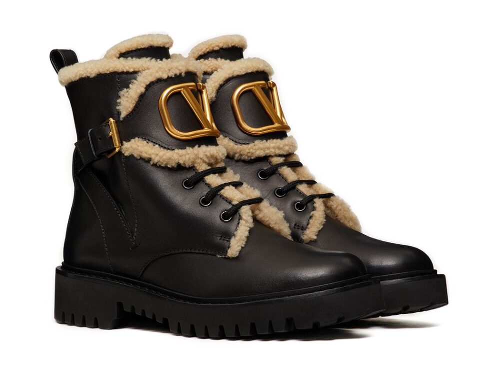 Ботинки Valentino Vlogo Signature Черные F