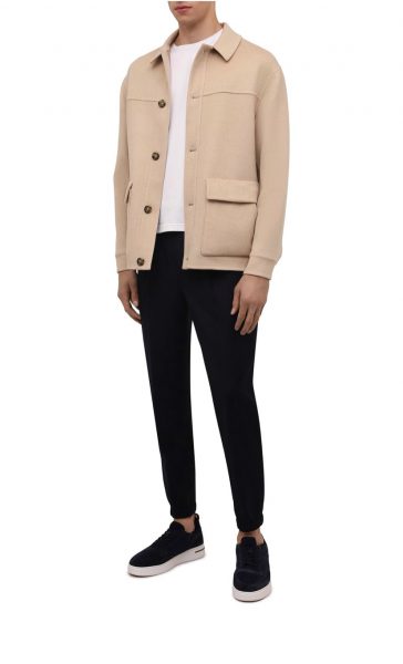 Кеды Loro Piana Newport Темно синие M