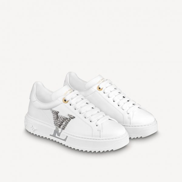 Кеды Louis Vuitton Time Out Серебряные F