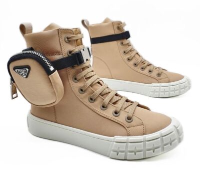 Кеды Prada Wheel Коричневые F