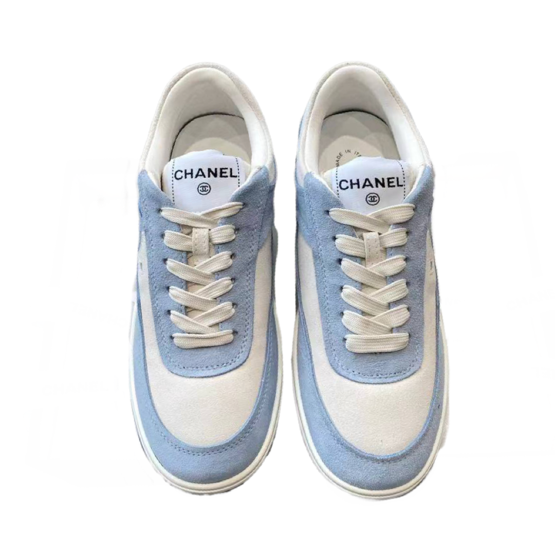 Кроссовки Chanel Голубые F