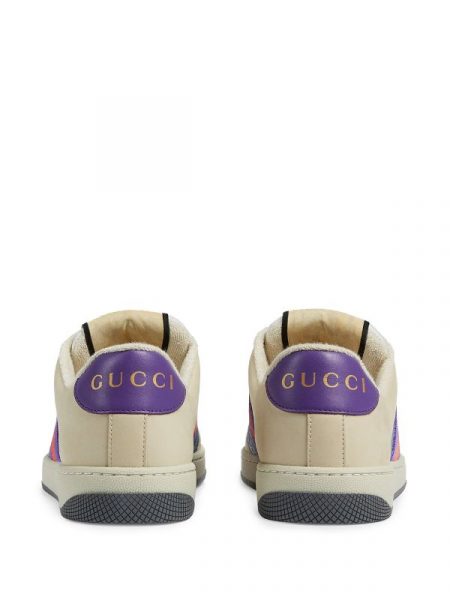 Кроссовки Gucci Screener Бежевые F