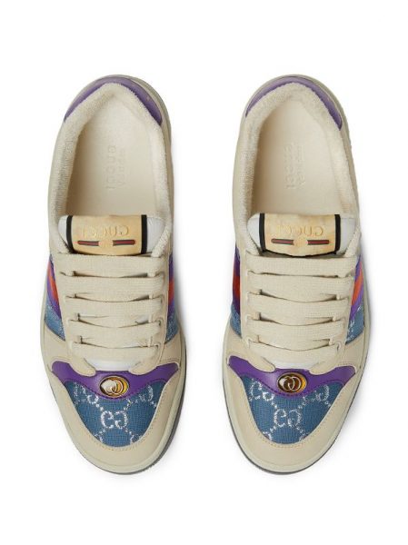 Кроссовки Gucci Screener Бежевые F
