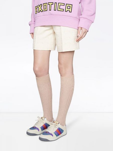 Кроссовки Gucci Screener Бежевые F