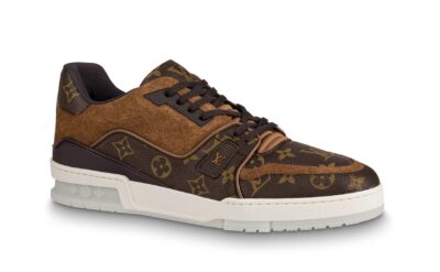 Кроссовки Louis Vuitton Lv Trainer Темно коричневые M