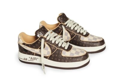 Кроссовки Louis Vuitton Nike X Коричневые M