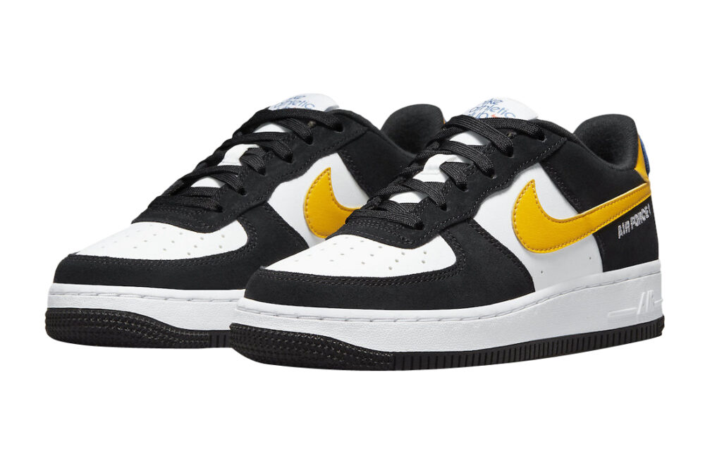 Кроссовки Nike Air Force Low Gs Athletic Club Black University Gold Черные M