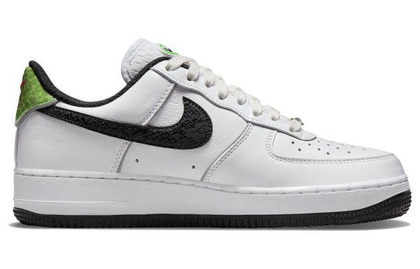 Кроссовки Nike Air Force Low Just Do It White Black Green Белые M