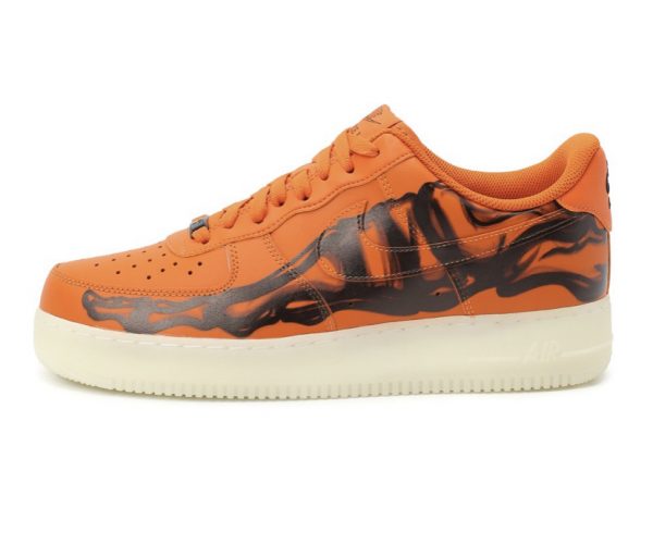 Кроссовки Nike Air Force Skeleton Оранжевые F