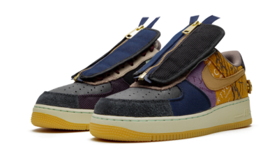 Кроссовки Nike Air Force X Cactus Jack Коричнево бежевые M