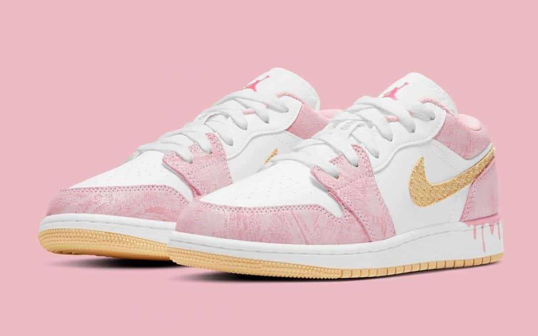 Кроссовки Nike Air Jordan Low Розовые F