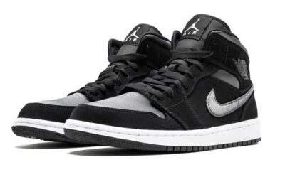 Кроссовки Nike Air Jordan Mid Se Nylon Black Grey Черные F