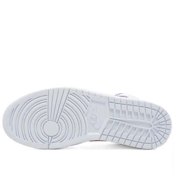 Кроссовки Nike Air Jordan Mid White Red Royal Белые F