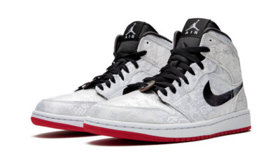 Кроссовки Nike Air Jordan Mid Серебряные F