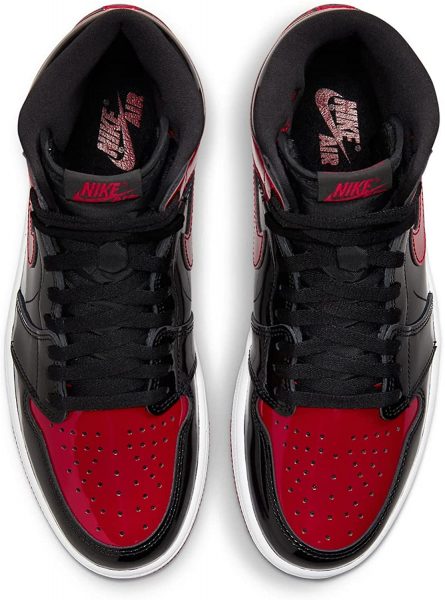 Кроссовки Nike Air Jordan Retro High Og Patent Bred Красные M