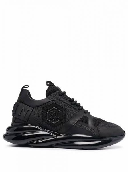 Кроссовки Philipp Plein Runner Mix Materials Plein Hurricane Черные M