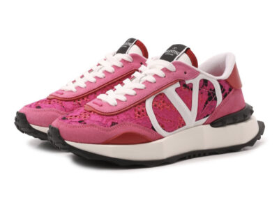 Кроссовки Valentino Lacerunner Розовые F