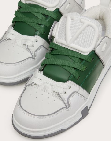Кроссовки Valentino Open Skate Зеленые F