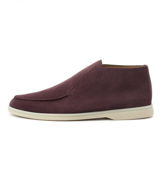 Лоферы Loro Piana Open Walk Бордовые M