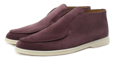 Лоферы Loro Piana Open Walk Бордовые M