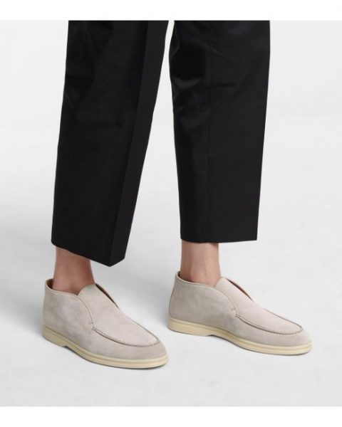 Лоферы Loro Piana Open Walk Светло серые F
