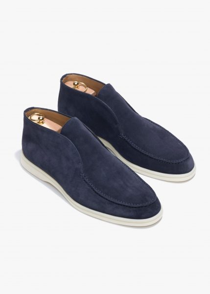 Лоферы Loro Piana Open Walk Темно синие M scaled