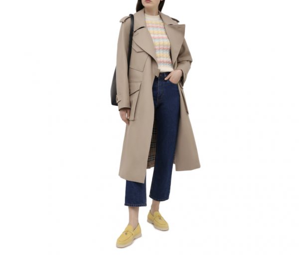 Лоферы Loro Piana Summer Charms Walk Желтые F