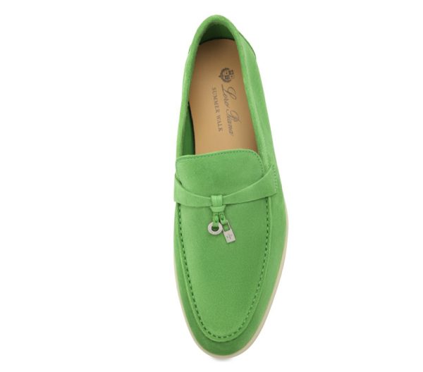 Лоферы Loro Piana Summer Charms Walk Салатовые F