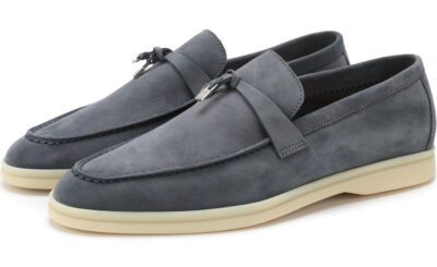 Лоферы Loro Piana Summer Charms Walk Серые F