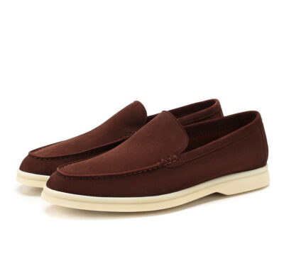 Лоферы Loro Piana Summer Walk Бордовые F
