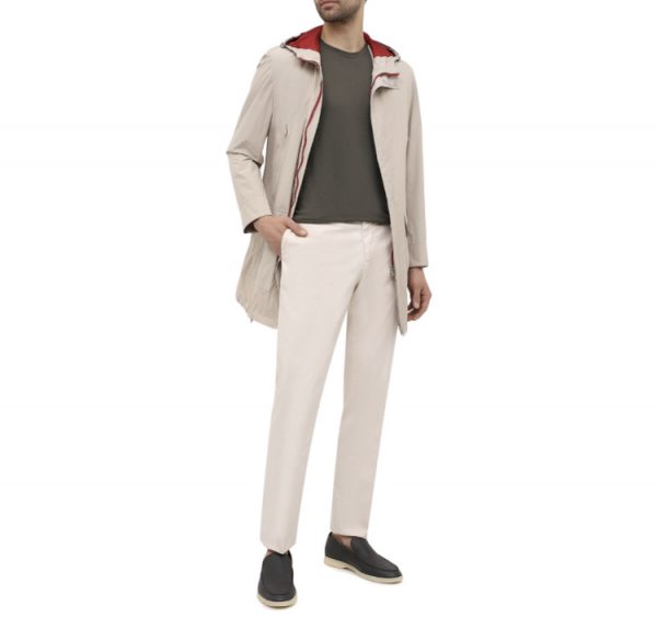 Лоферы Loro Piana Summer Walk Темно серые M
