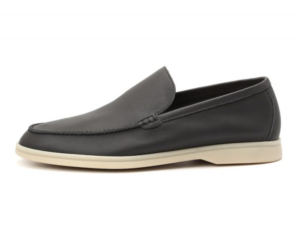 Лоферы Loro Piana Summer Walk Темно серые M