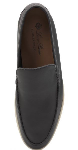 Лоферы Loro Piana Summer Walk Темно серые M