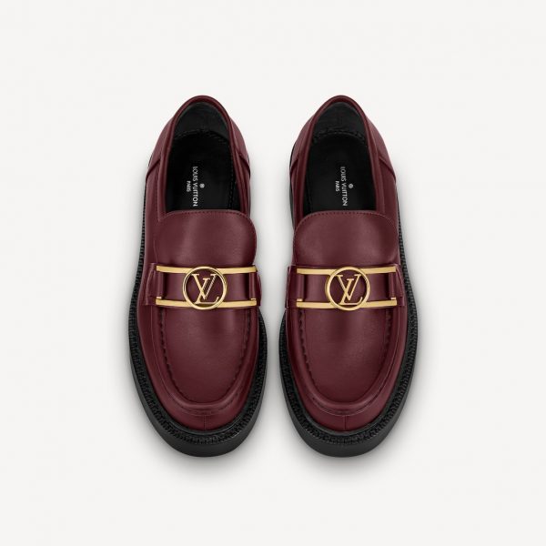 Лоферы Louis Vuitton Academy Бордовые F