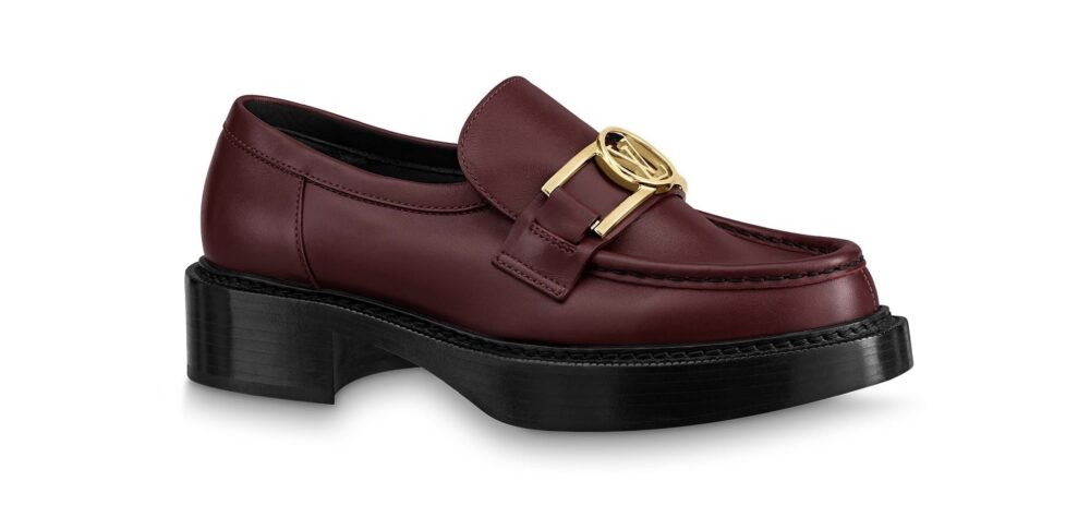 Лоферы Louis Vuitton Academy Бордовые F